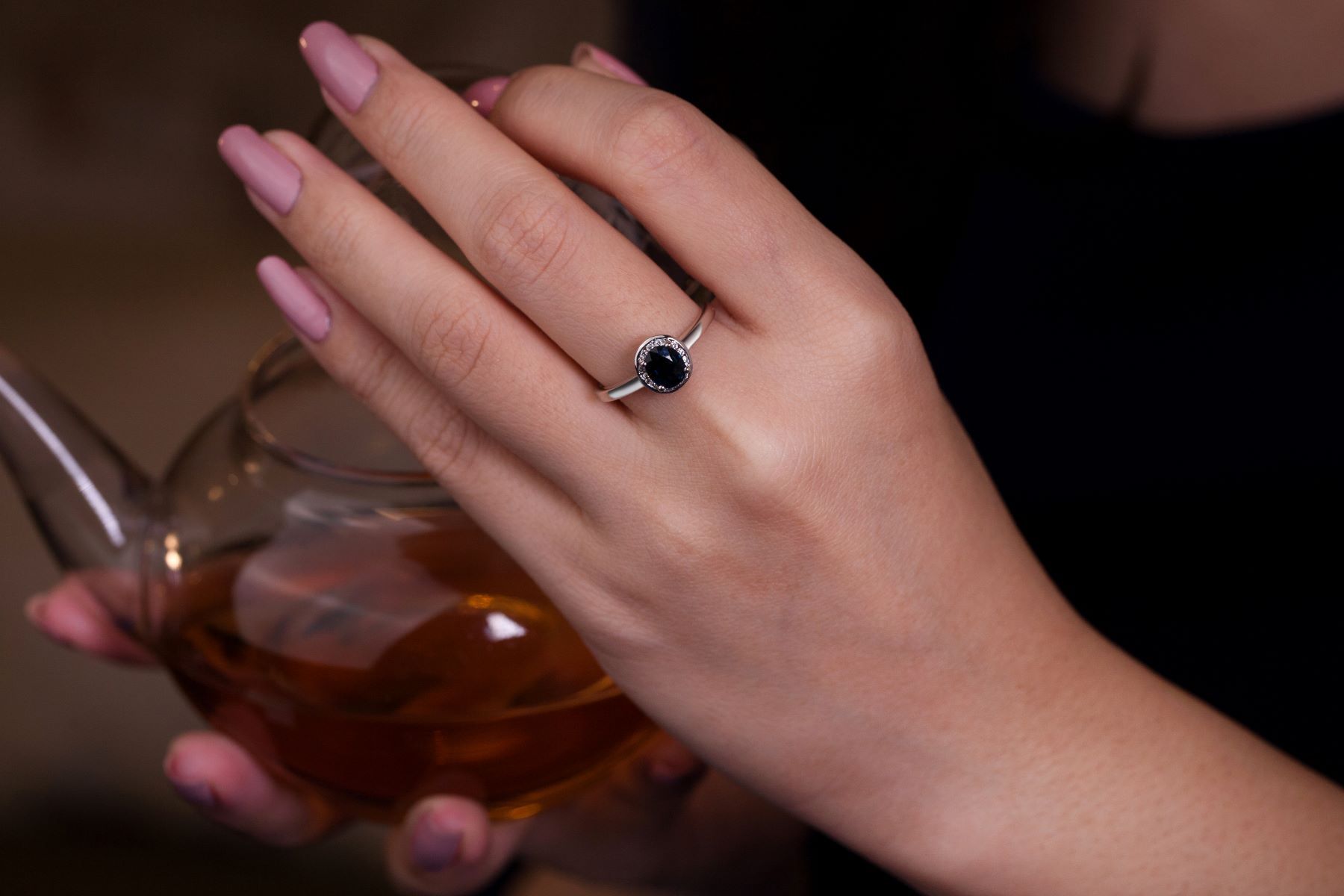 004-03-2026-ring Blue Sapphire Halo Ring