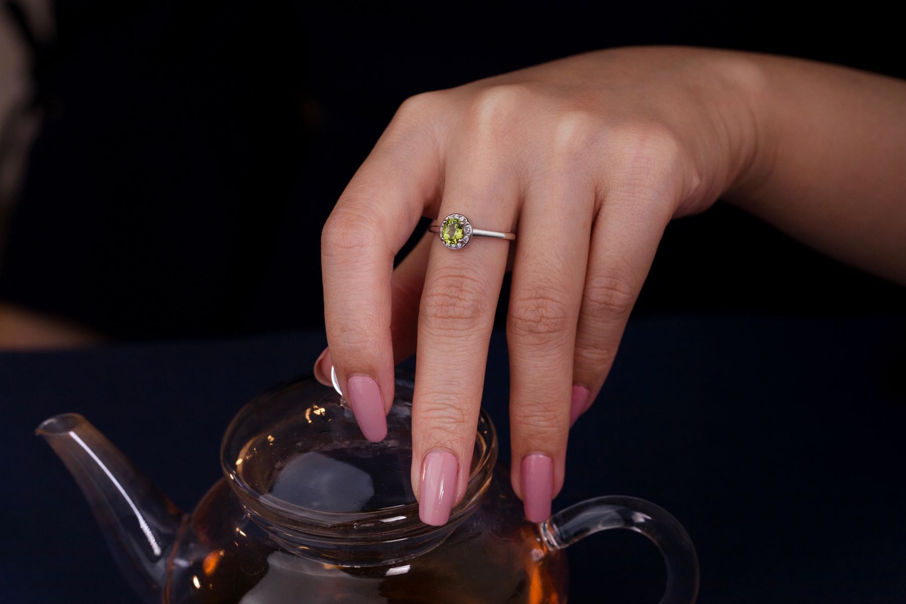 005-03-2026-ring-f Green Gemstone Halo Ring
