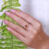 Yellow Sapphire Halo Ring