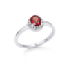 Ruby Halo Ring