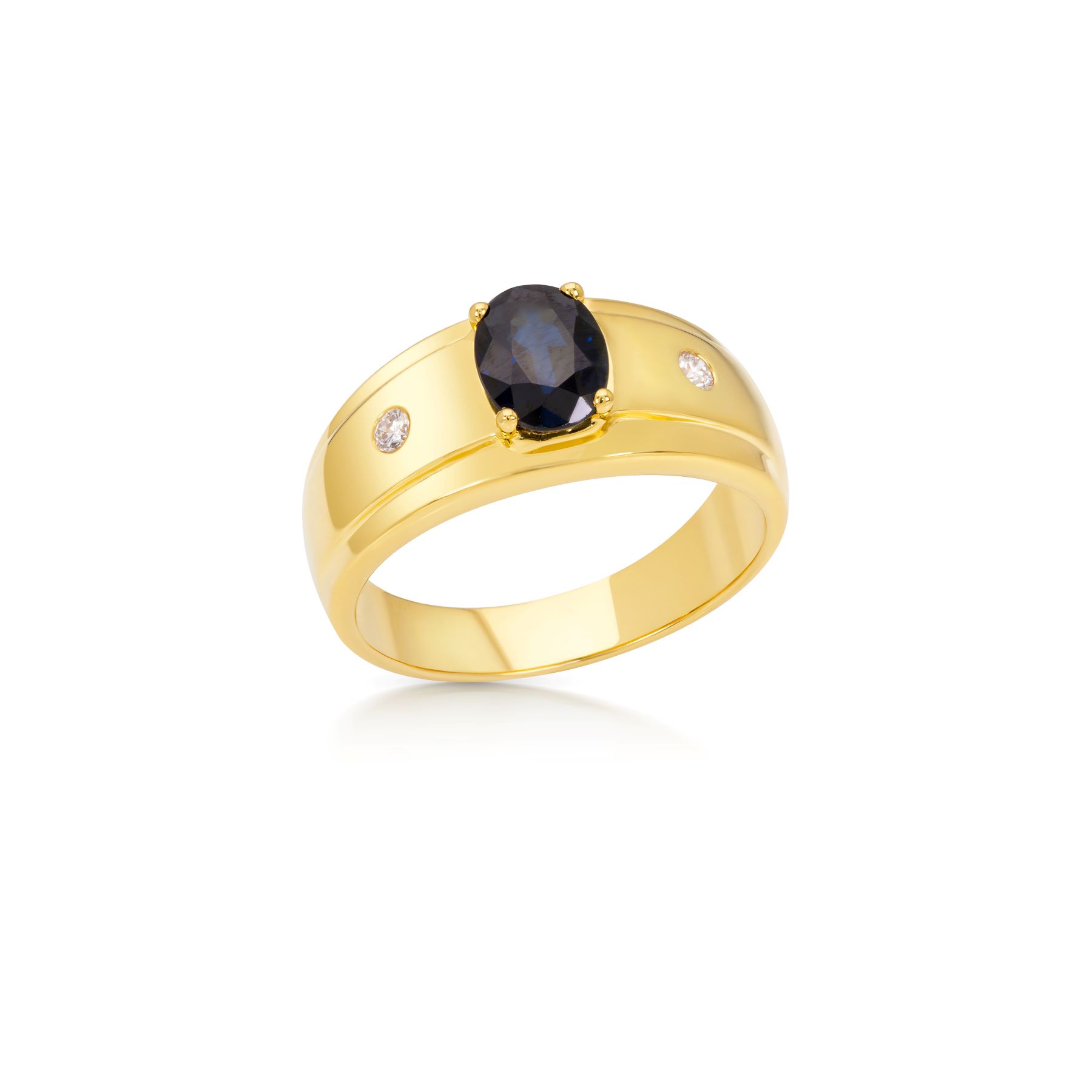 002-01-2026-1R6136SD(8x6)(1) Blue Sapphire Statement Ring
