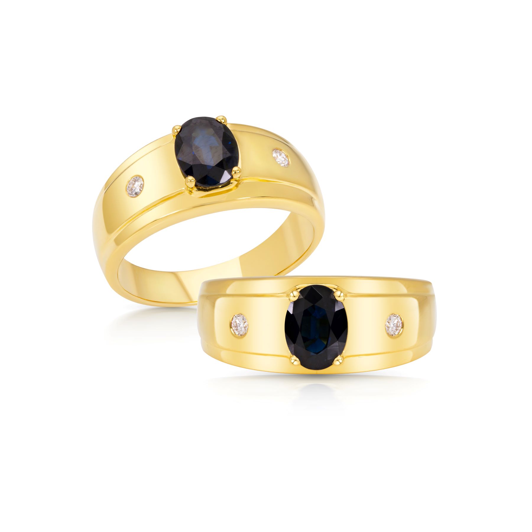 002-02-2026-1R6136SD(8x6)(2) Blue Sapphire Statement Ring