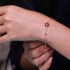 Ruby Blossom Bracelet