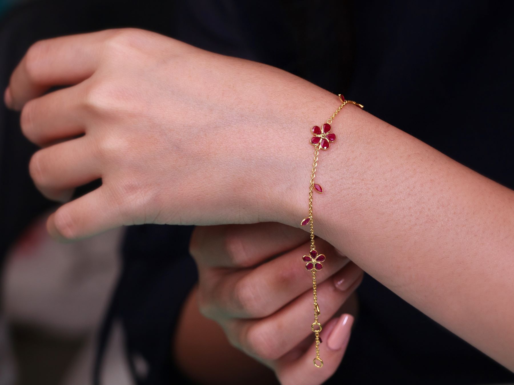003-03-2026-bracelet Ruby Blossom Bracelet