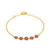 Ruby Five-Flower Bracelet