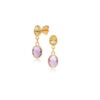 Citrine & Amethyst Drop Earrings
