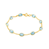 Blue Topaz Oval Bracelet