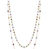 Layered Multicolor Gemstone Necklace