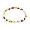 Geometric Multicolor Gemstone Bracelet