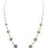 Multicolor Floral Gemstone Necklace