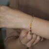 Geometric Multicolor Gemstone Bracelet