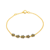 Blue Sapphire Five-Flower Bracelet