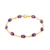 Amethyst Oval Bracelet