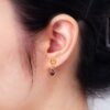 Citrine & Smoky Quartz Drop Earrings