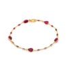 Ruby Pear & Marquise Bracelet