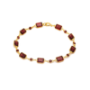 Garnet Emerald-Cut Bracelet
