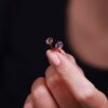 Amethyst Oval Stud Earrings