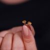 Citrine Oval Stud Earrings