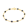 Blue Sapphire Oval Station Bracelet