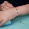 Blue Sapphire Oval Station Bracelet