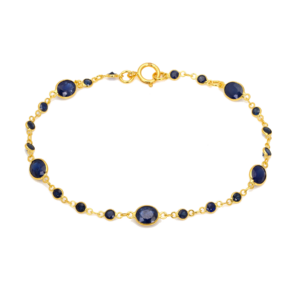 Blue Sapphire Graduated Bracelet