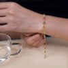 Rainbow Pear-Cut Gemstone Bracelet