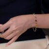 Rainbow Pear-Cut Gemstone Bracelet