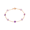 Amethyst Seven-Stone Bracelet