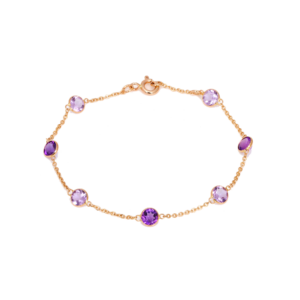 Amethyst Seven-Stone Bracelet