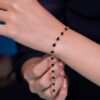 Midnight Blue Oval Gemstone Bracelet