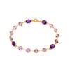 Lavender & Violet Gemstone Bracelet