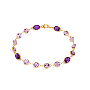 Lavender & Violet Gemstone Bracelet