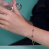 Ruby Blossom Station Bracelet