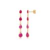 Ruby Cascade Drop Earrings