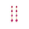 Ruby Cascade Drop Earrings