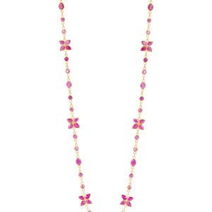Ruby Floral Necklace