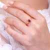 Oval Ruby & Diamond Ring